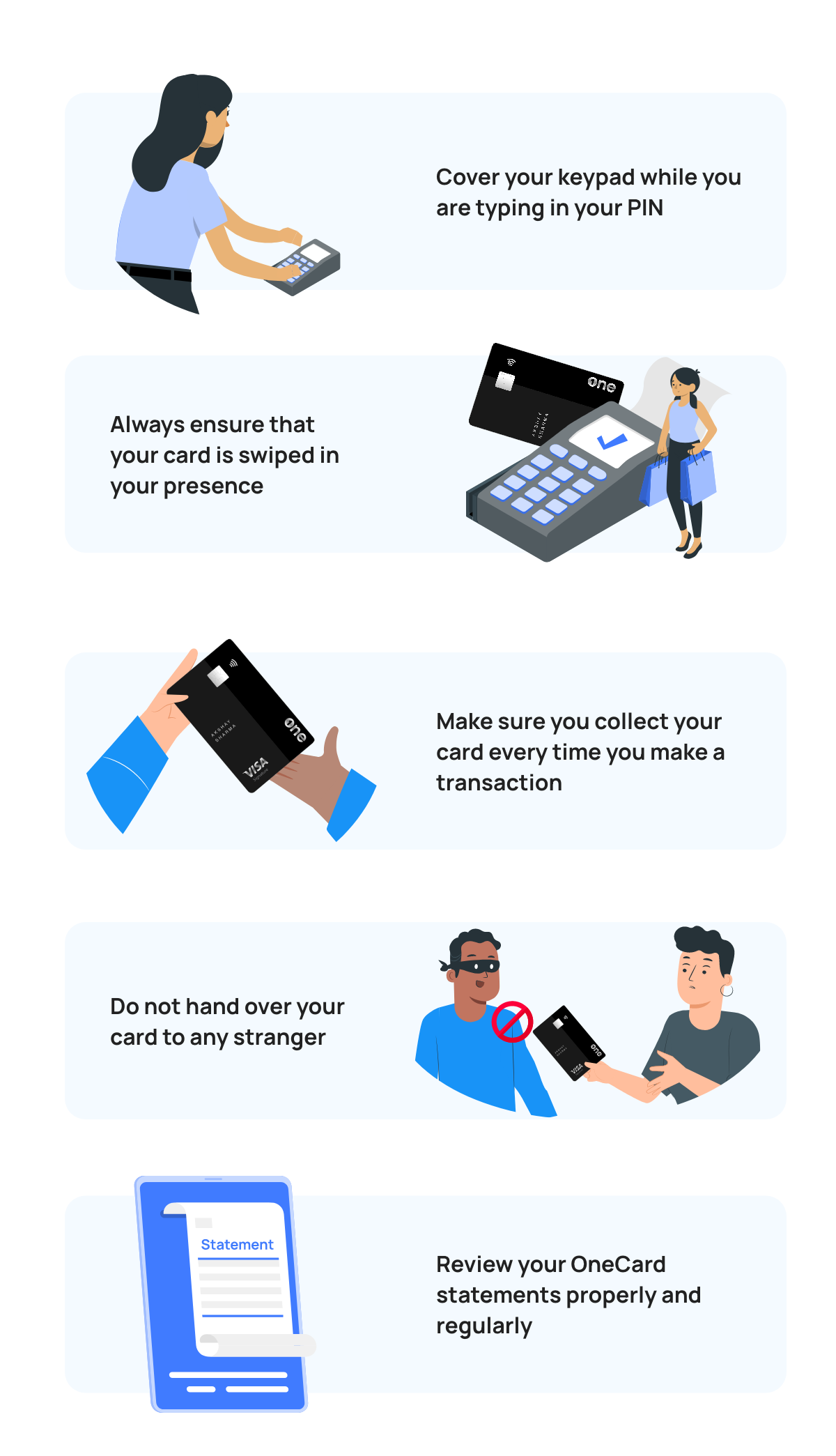 Avoid credit card skimming
