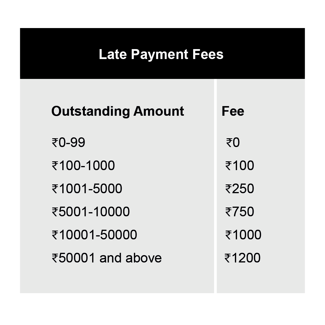 Late Payment Charges